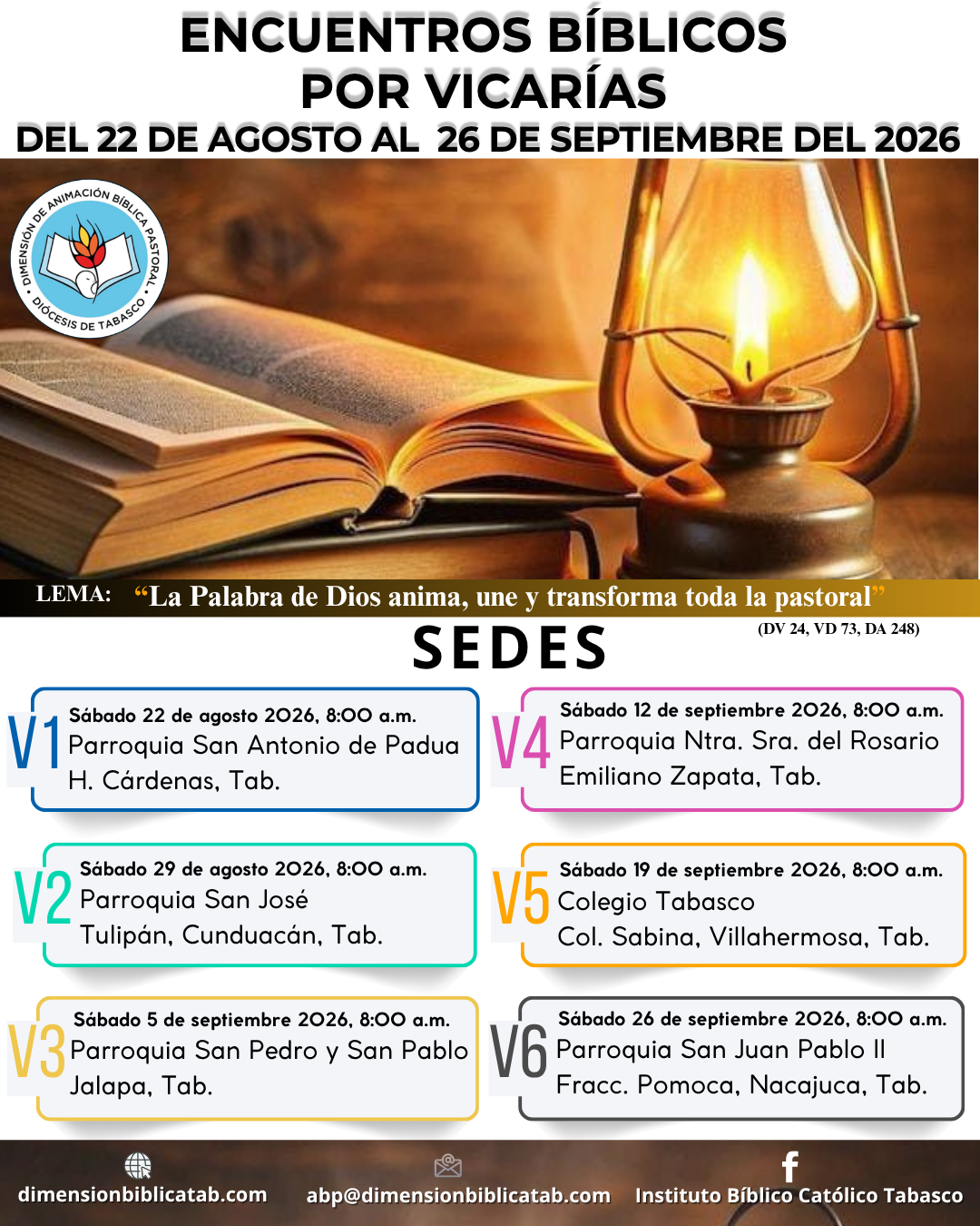 ENCUENTROS BÍBLICOS POR VICARÍAS 2026